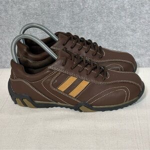 Arizona Jeans Company Lace Up Retro Sneakers Shoes-Brown/Tan-Girls Size 4.5